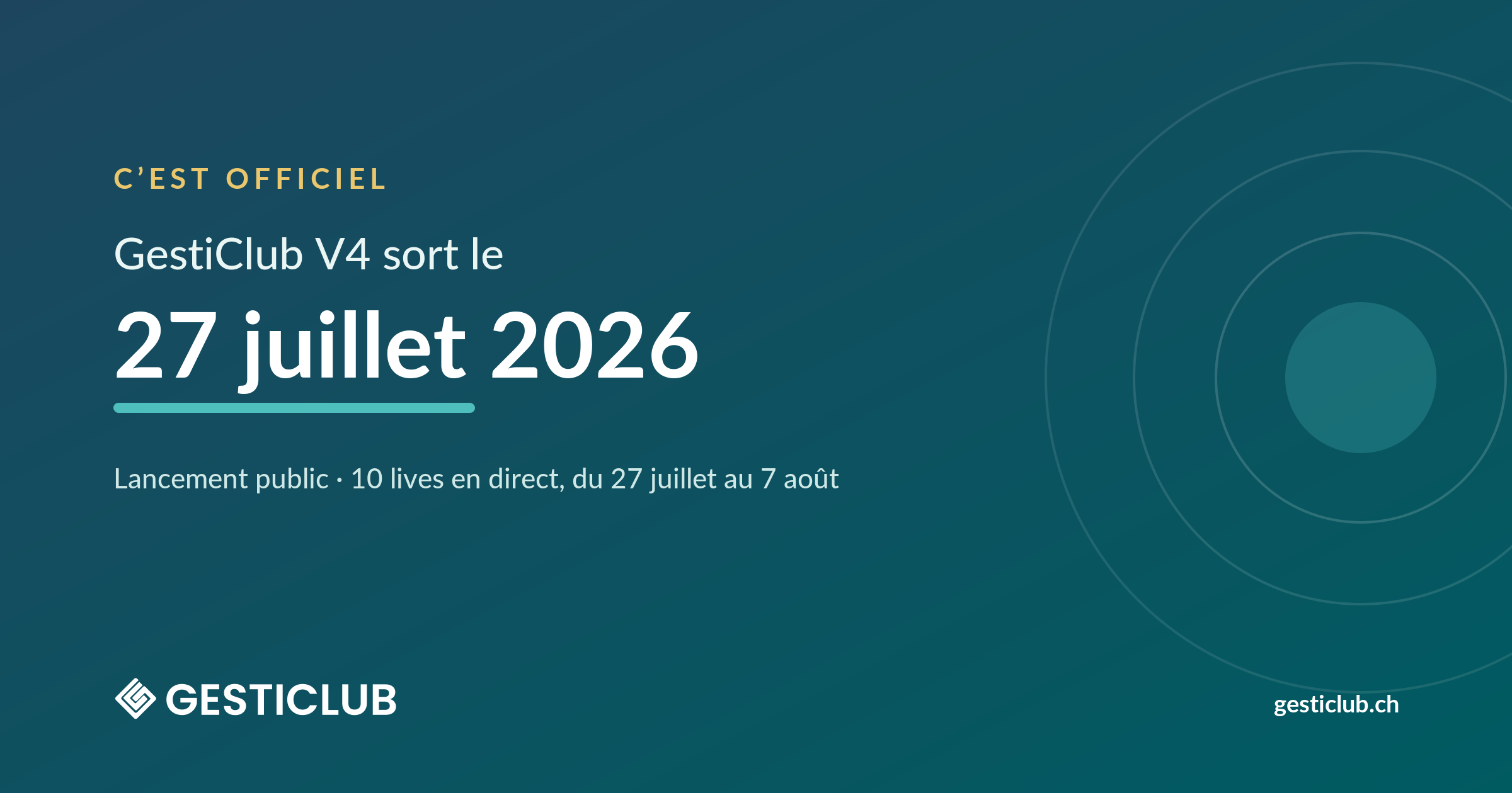 C’est officiel : GestiClub V4 sort le 27 juillet
